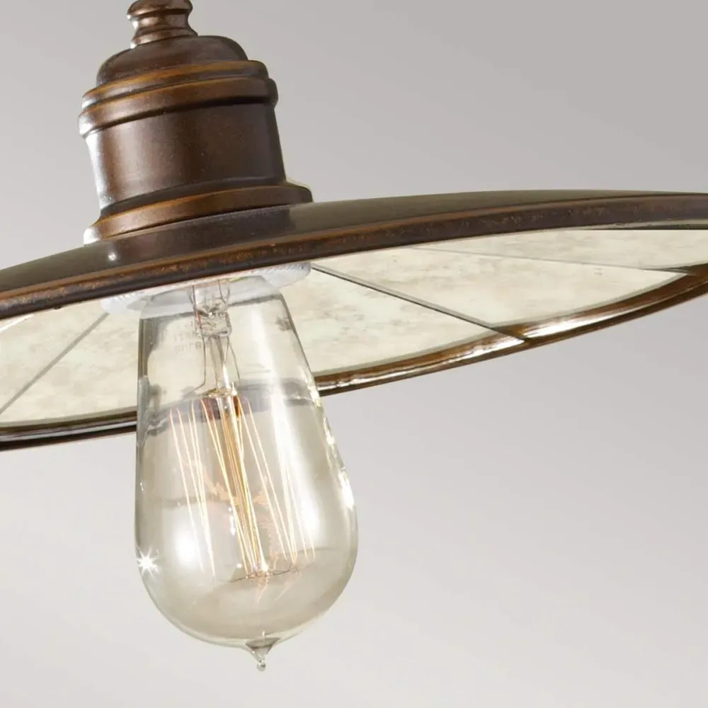 Illustration numéro 2 du produit Suspension acier bronze astral