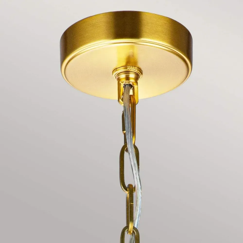 Illustration numéro 2 du produit Suspension moyenne en acier laiton bruni