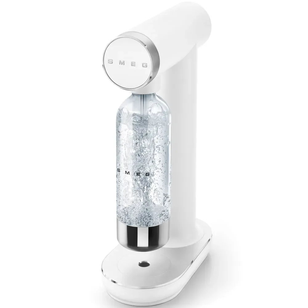 Illustration numéro 2 du produit Machine à eau gazeuse blanc Mat Smeg