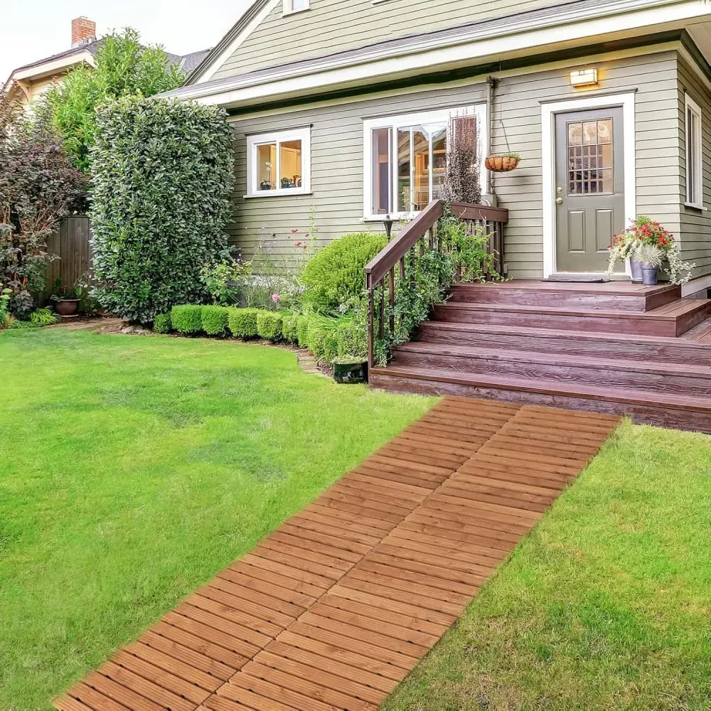 Illustration numéro 2 du produit Allée de jardin jardin en bois 245x43cm