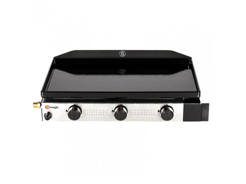 Illustration numéro 2 du produit Plancha gaz à poser 3 brûleurs Solia 300 - Somagic