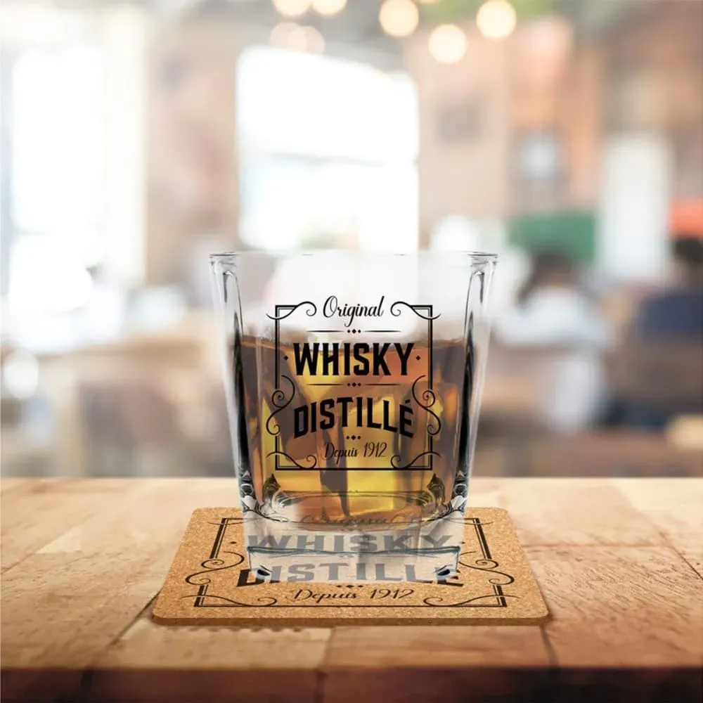 Illustration numéro 2 du produit Coffret de 2 verres à whisky