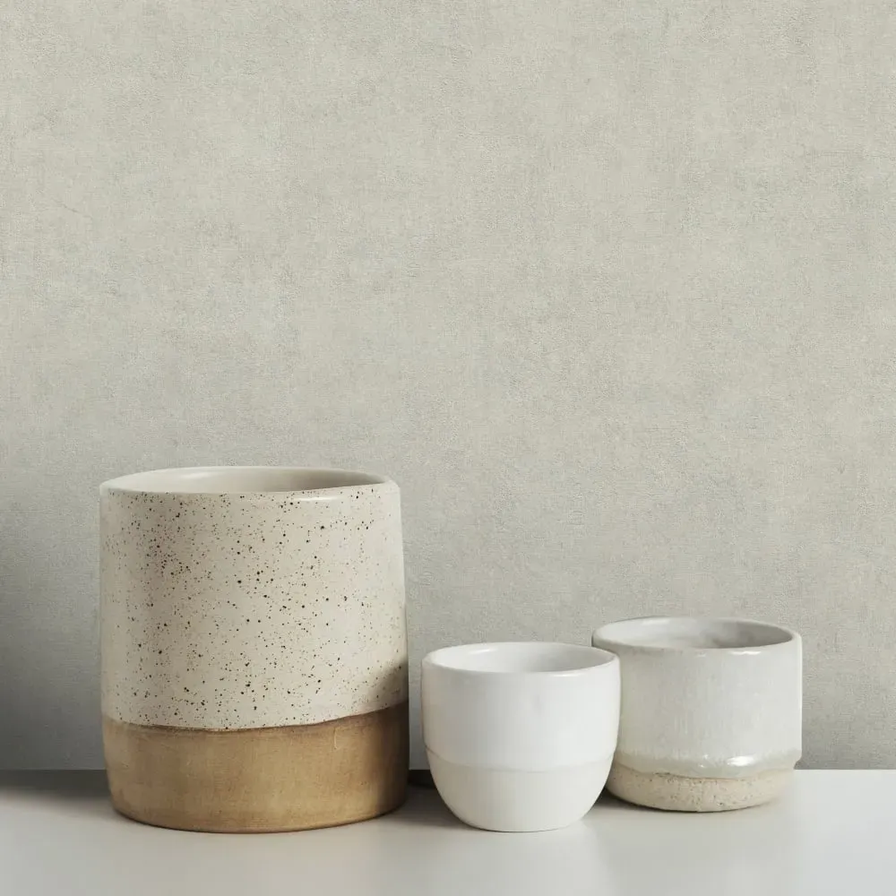 Illustration numéro 2 du produit Papier peint béton ciré beige 1005x52cm