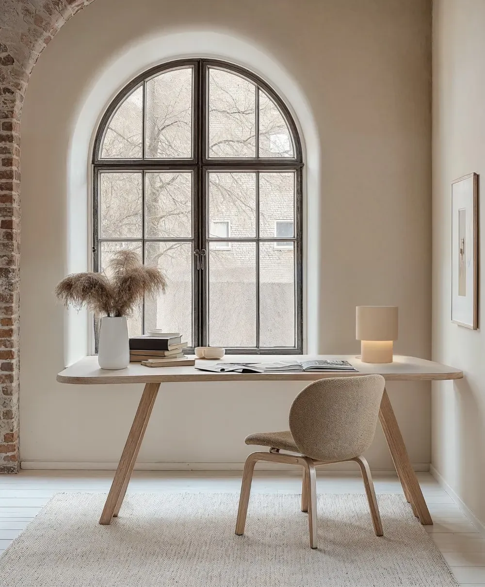 Illustration numéro 2 du produit Lampe de table en plâtre orange E27