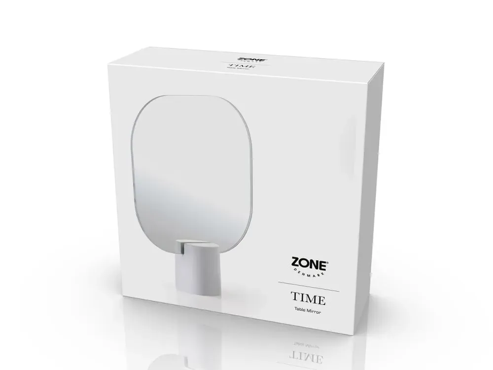 Illustration numéro 2 du produit Miroir de table béton gris clair