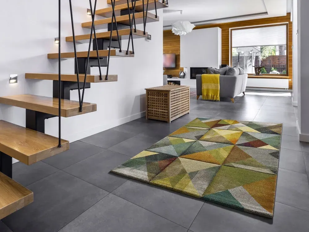 Illustration numéro 2 du produit Tapis descente de lit multicolore 60x120 cm