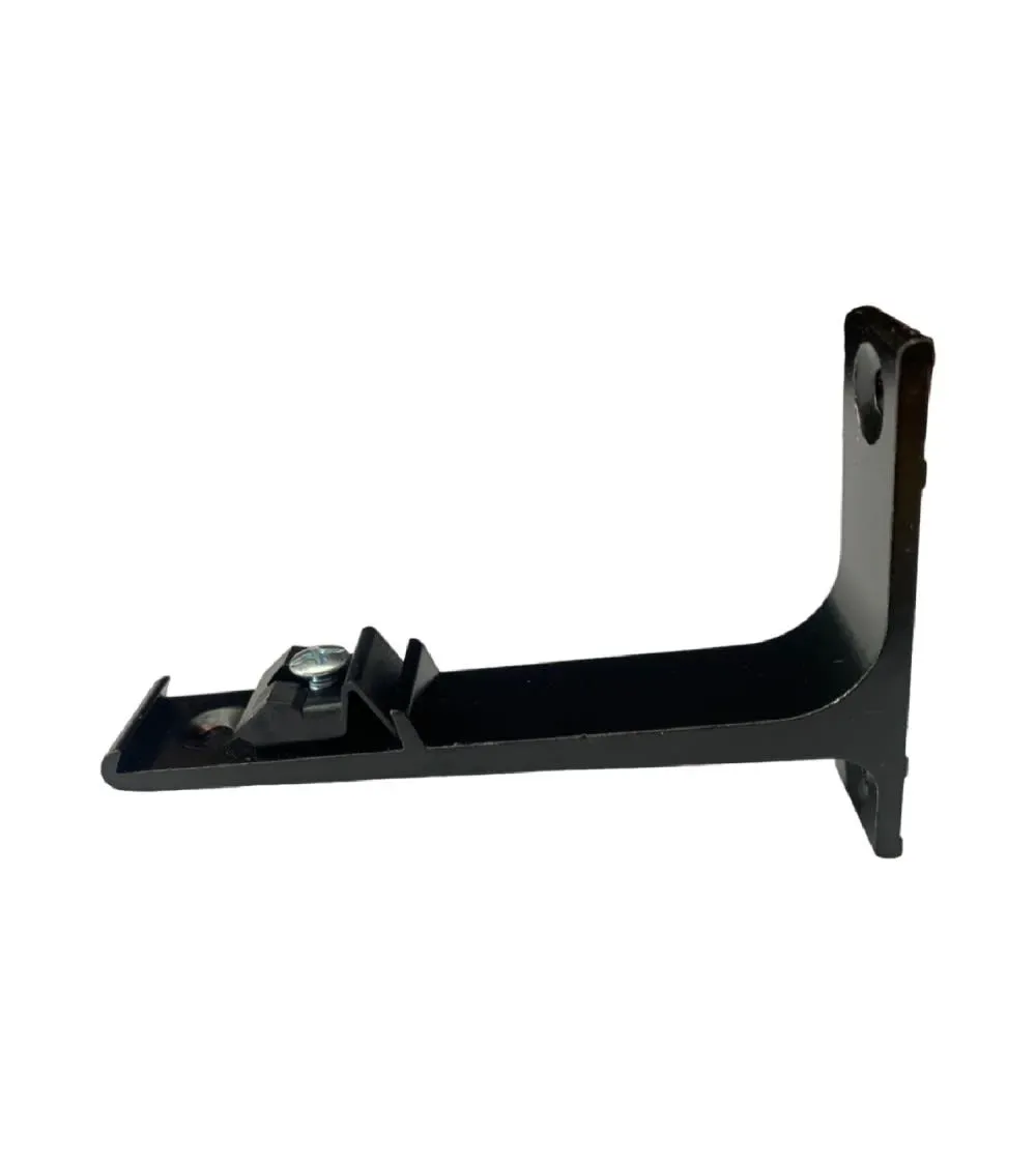 Illustration numéro 2 du produit Support de fixation murale pour tringle rideau rail - Noir mat