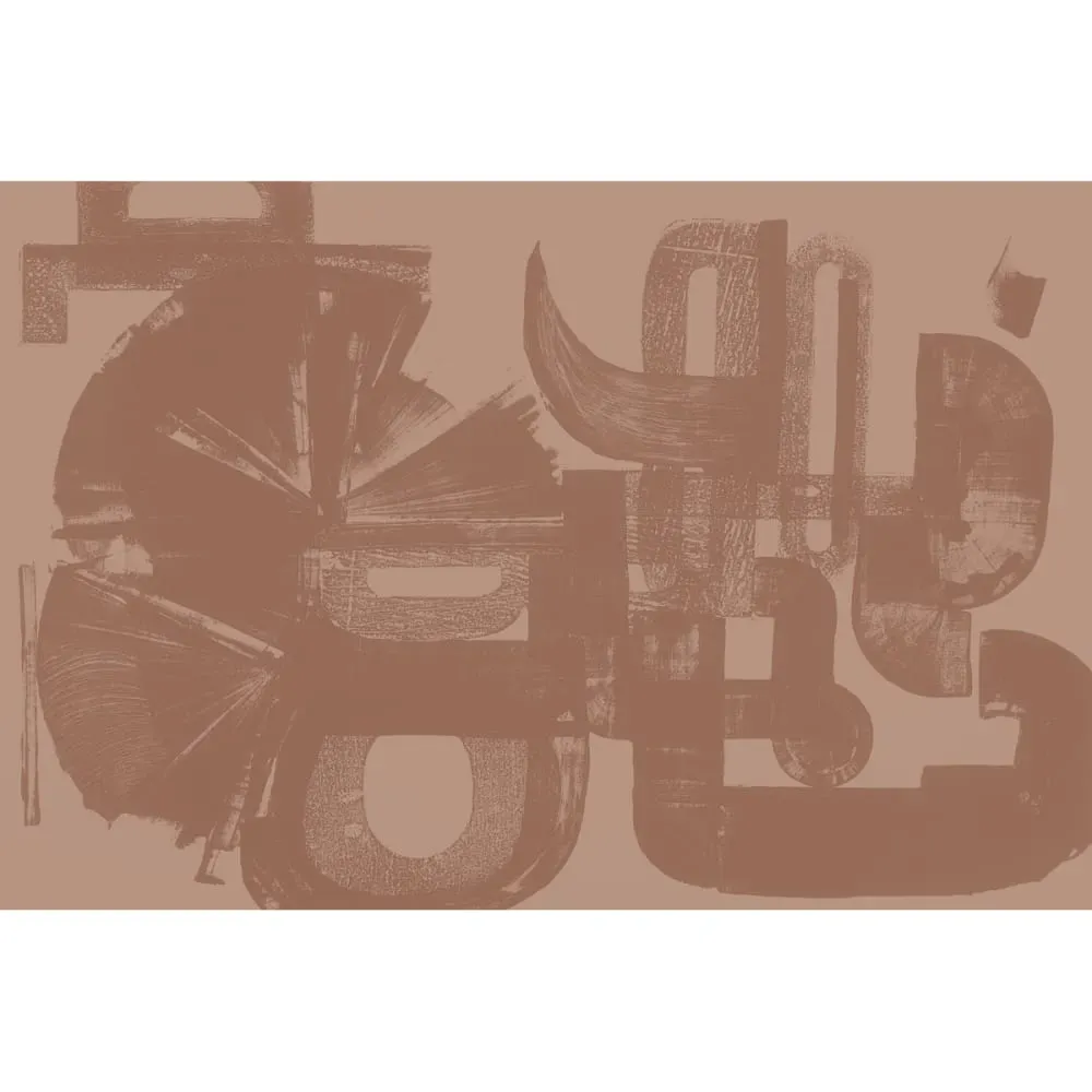 Illustration numéro 2 du produit Papier peint panoramique graphique brun 375x250cm