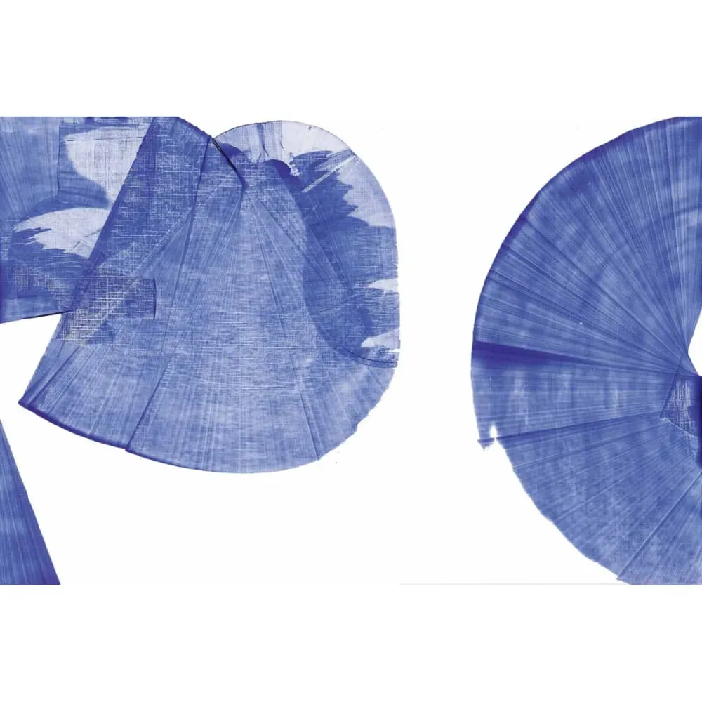 Illustration numéro 2 du produit Papier peint panoramique graphique bleu 150x250cm