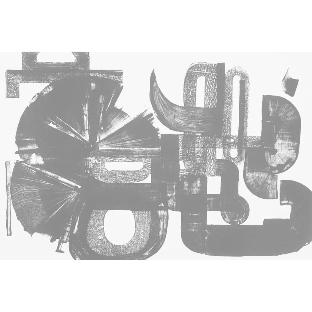 Illustration numéro 2 du produit Papier peint panoramique graphique gris 375x250cm