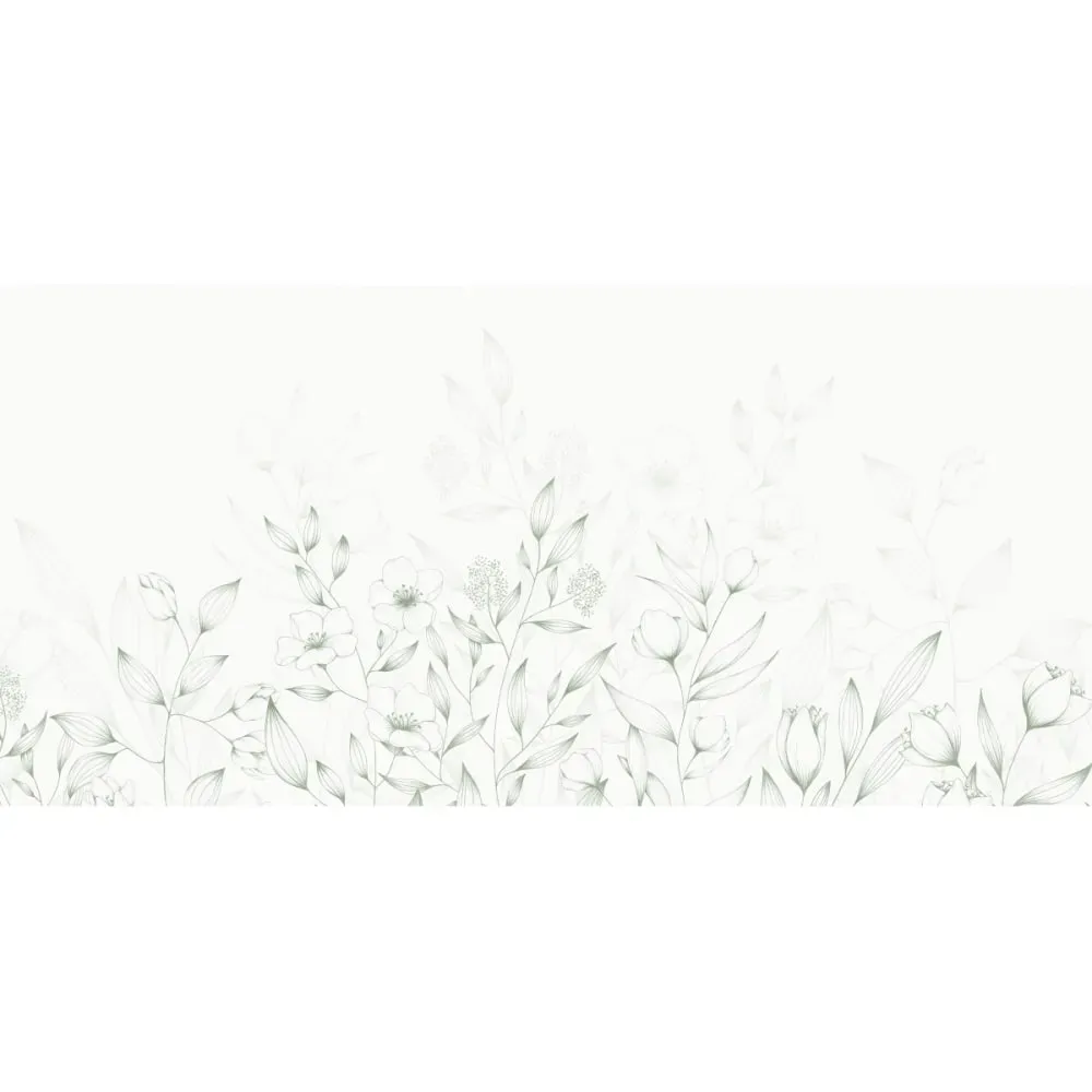 Illustration numéro 2 du produit Papier peint panoramique printemps vert 525x250cm