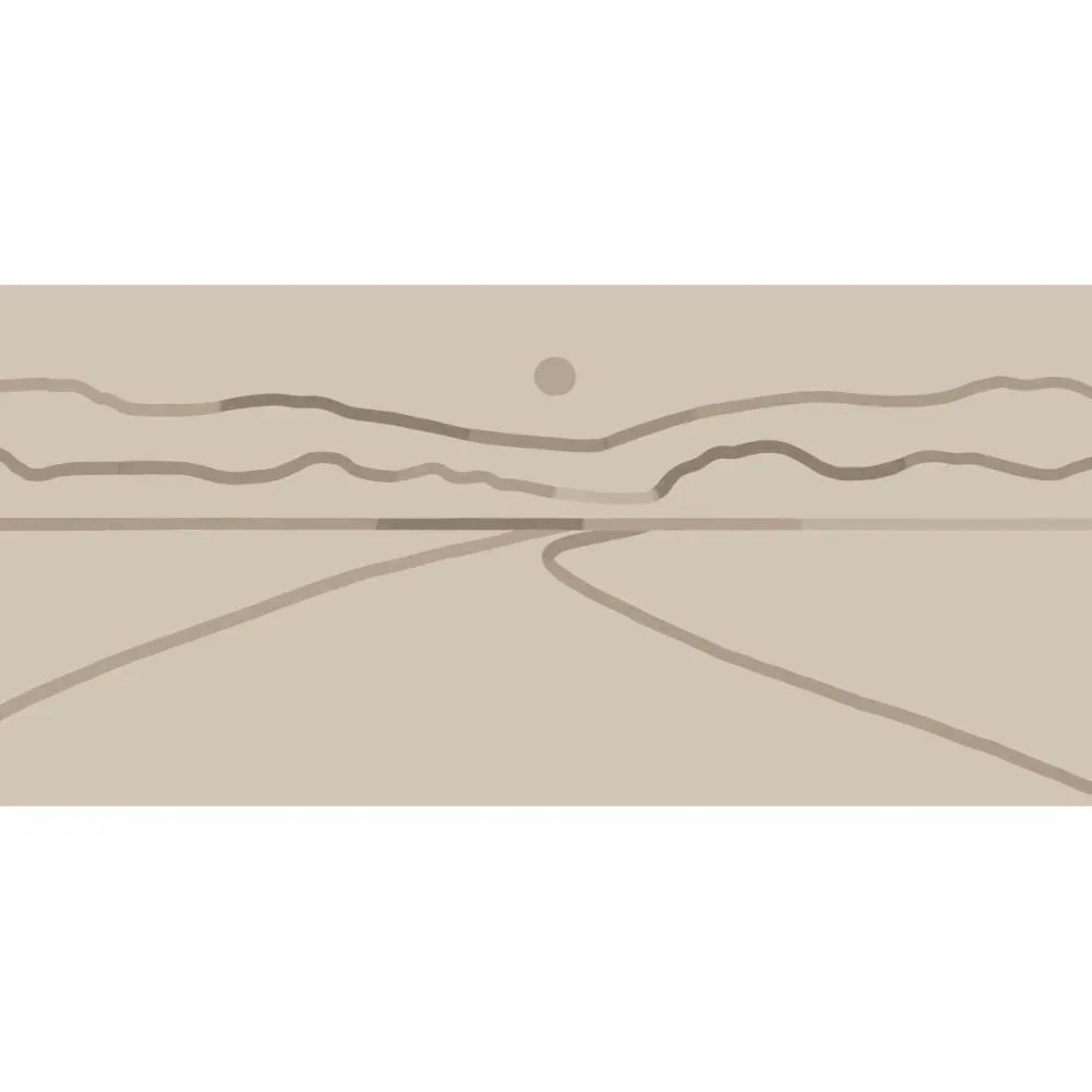 Illustration numéro 2 du produit Papier peint panoramique horizon beige 525x250cm