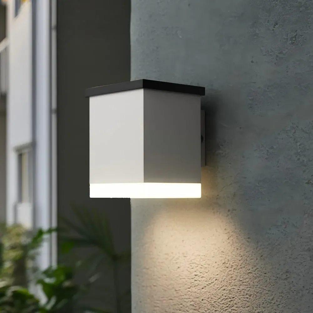 Illustration numéro 2 du produit Applique murale solaire Acier Blanc 100LM