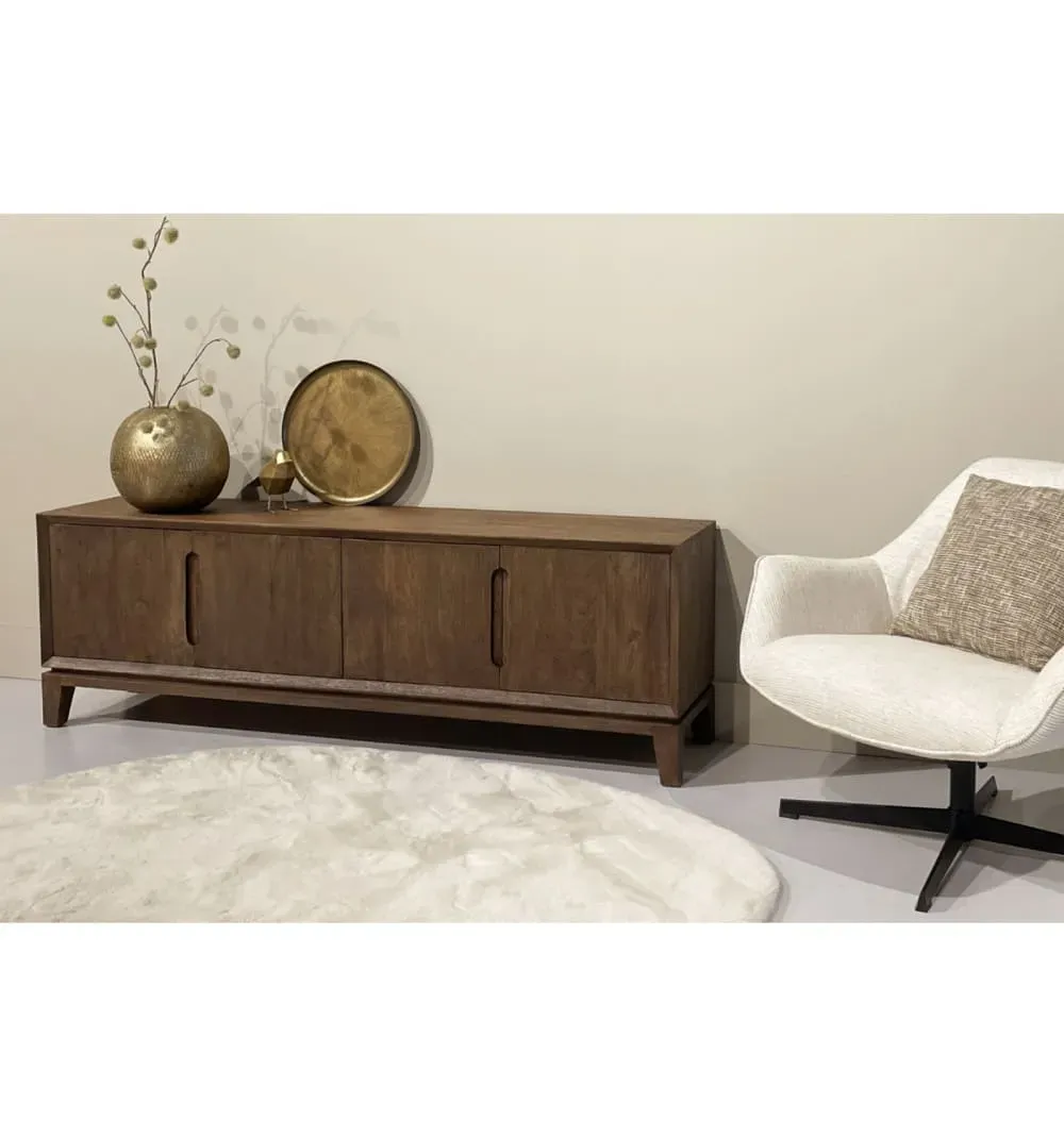 Illustration numéro 2 du produit Meuble TV 4 portes170 cm en Bois massif