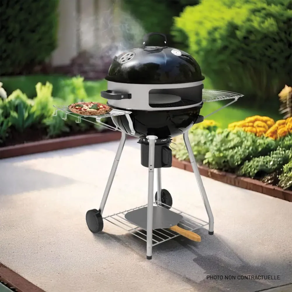 Illustration numéro 2 du produit Barbecue au charbon + four à pizza