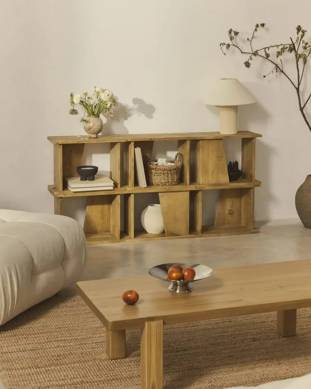 Illustration numéro 2 du produit Étagère modulaire design naturel