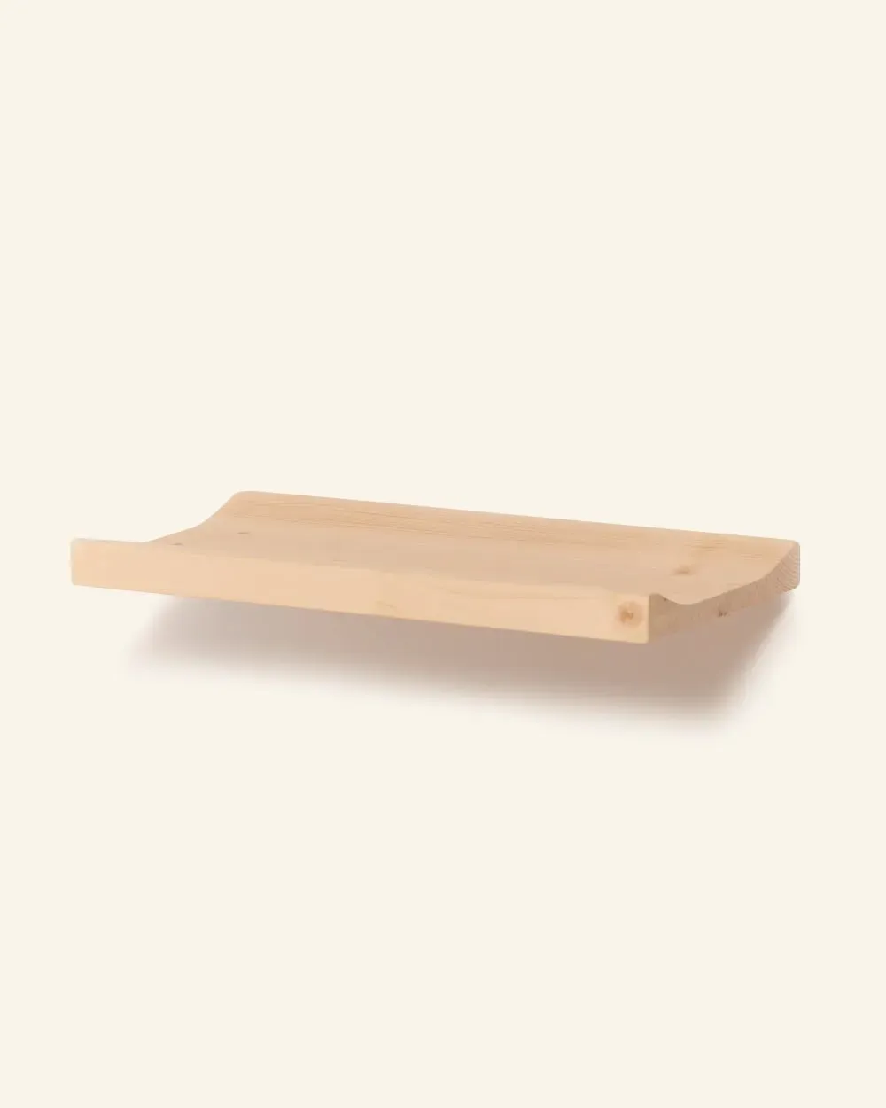 Illustration numéro 2 du produit Étagère en bois massif couleur beige, 40 cm
