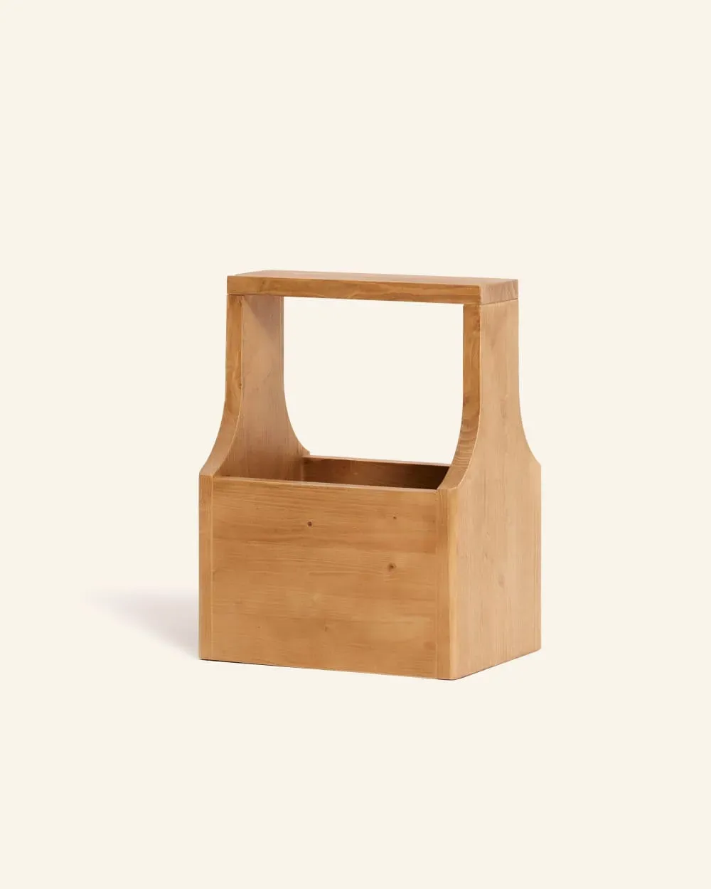 Illustration numéro 2 du produit Meuble d’appoint en bois massif couleur brun clair