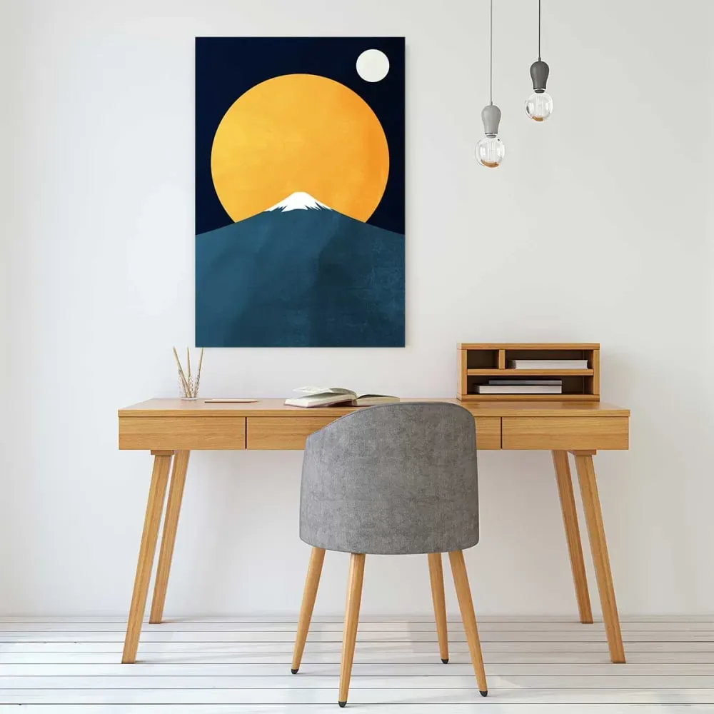 Illustration numéro 2 du produit Tableau Himalaya de nuit imprimé sur toile 60x90 cm