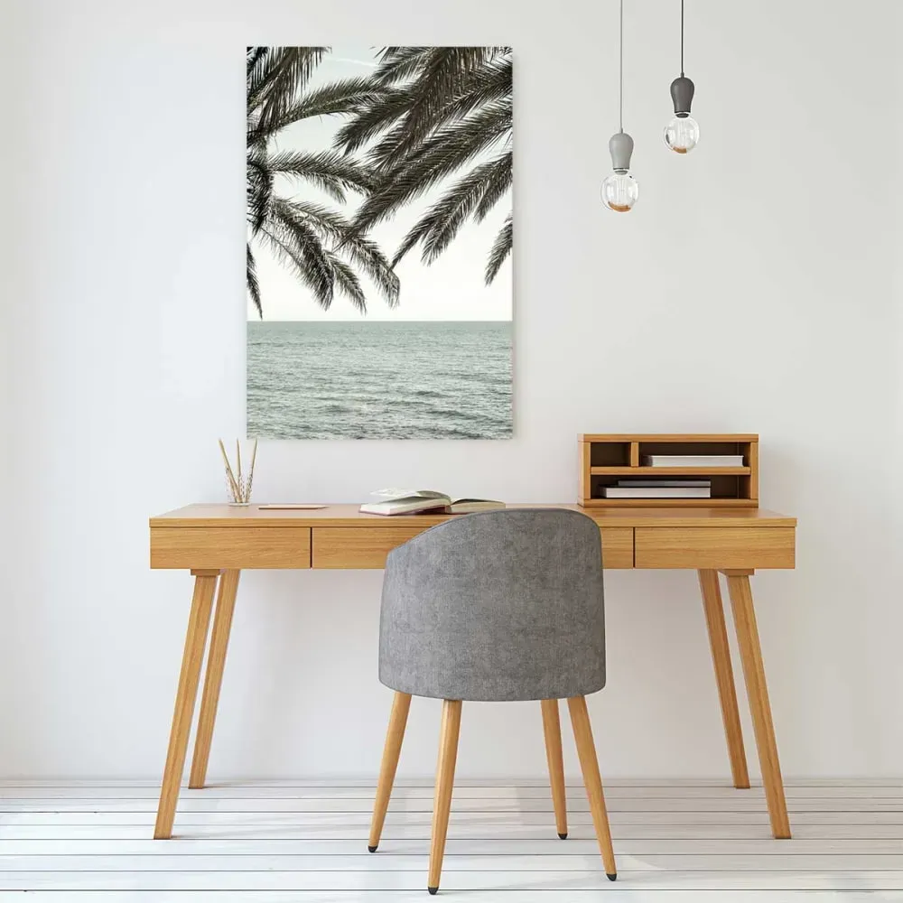 Illustration numéro 2 du produit Tableau plage tropicale secrète imprimé sur toile 60x90 cm