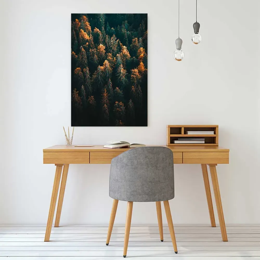 Illustration numéro 2 du produit Tableau couleur d'automne en haute savoie imprimé sur toile 60x90 cm