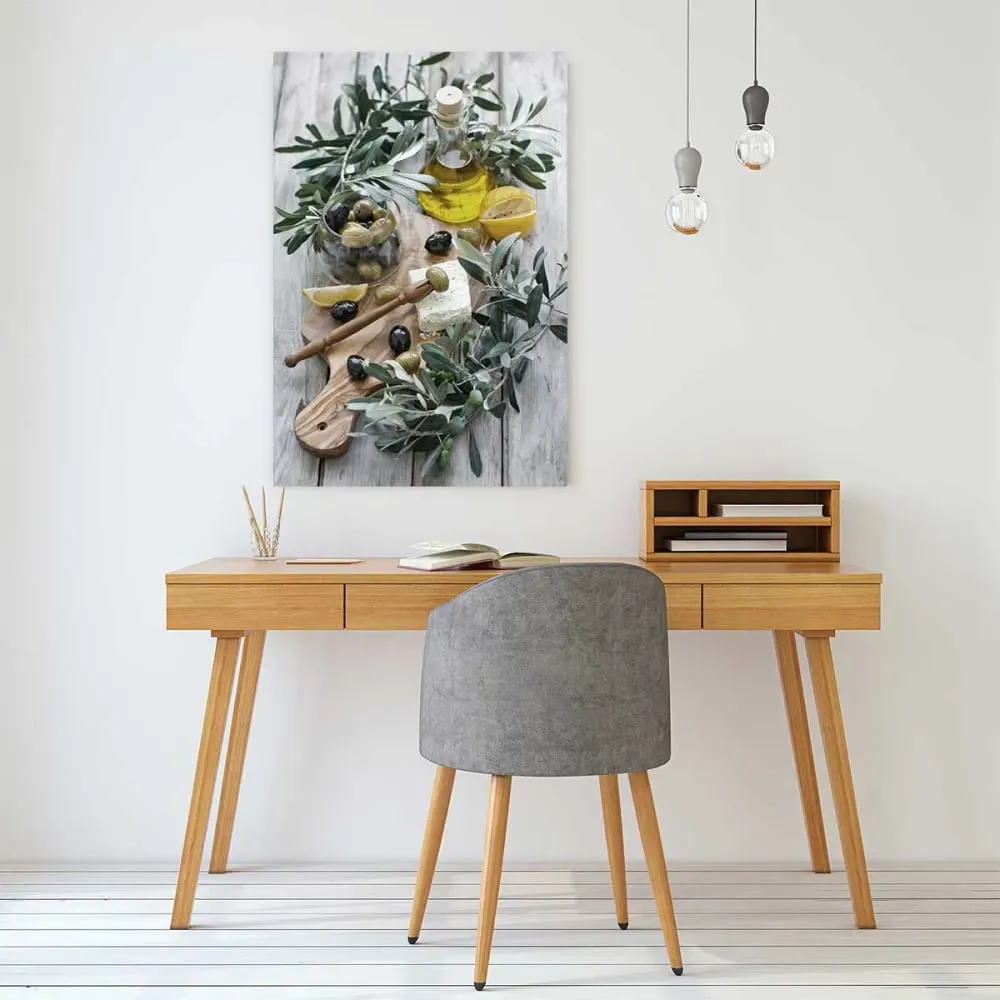 Illustration numéro 2 du produit Tableau régime crétois imprimé sur toile 60x90 cm