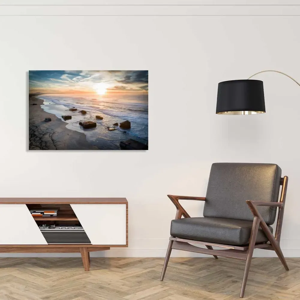 Illustration numéro 2 du produit Tableau vestige mur de l'atlantique imprimé sur toile 90x60 cm