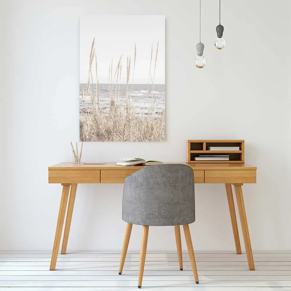 Illustration numéro 2 du produit Tableau épis au bord de l'eau imprimé sur toile 60x90 cm