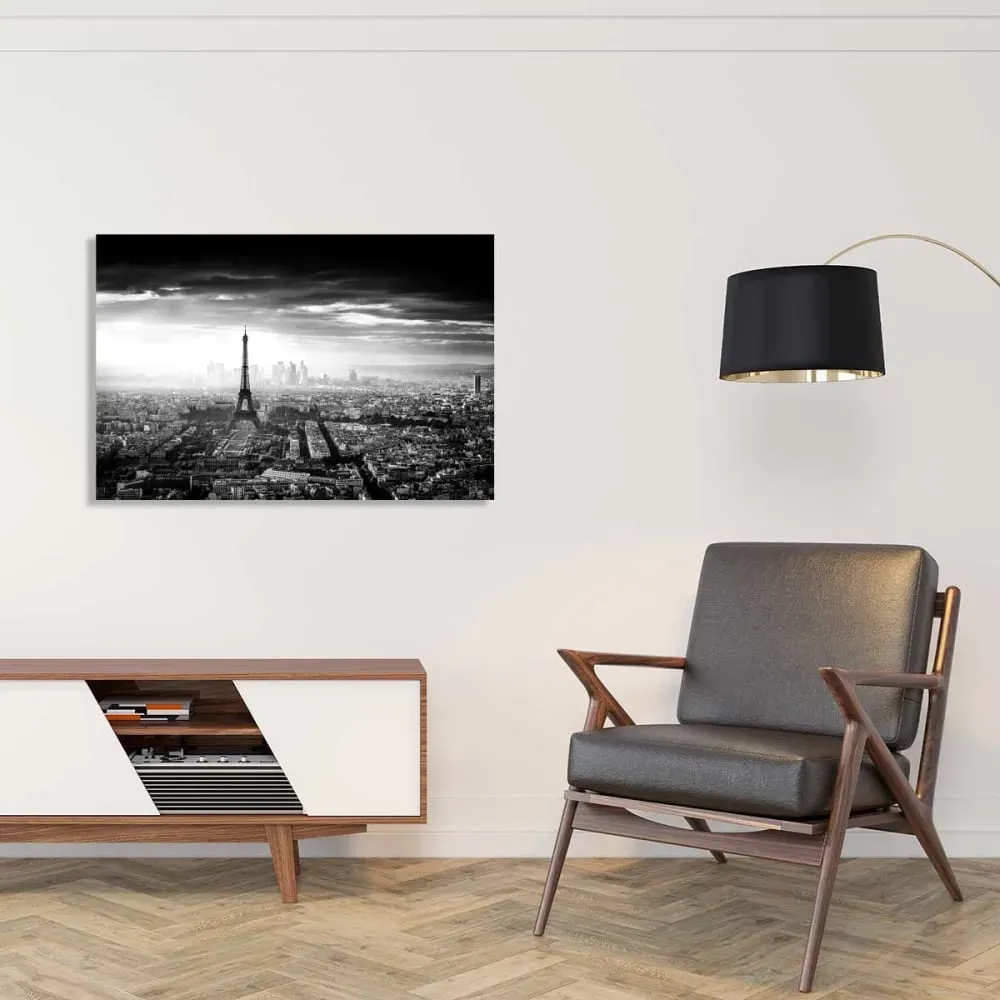 Illustration numéro 2 du produit Tableau lumière sur Paris imprimé sur toile 90x60 cm