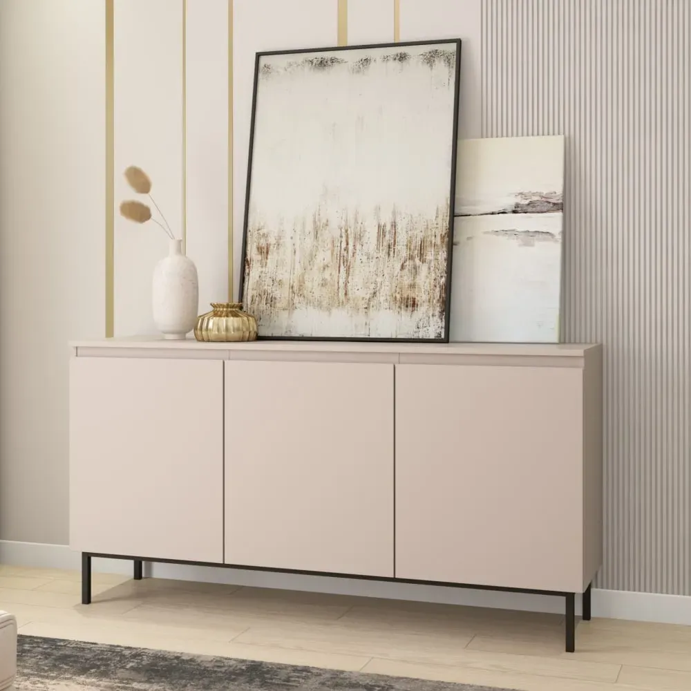 Illustration numéro 2 du produit Buffet  cachemire 3 portes 150cm