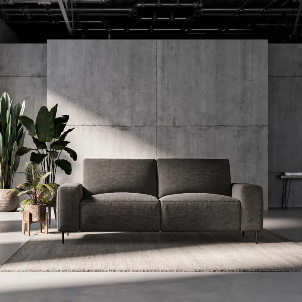 Illustration numéro 2 du produit Canapé 2 places anthracite