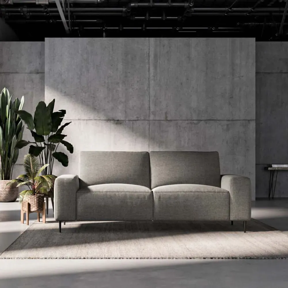 Illustration numéro 2 du produit Canapé 2 places gris