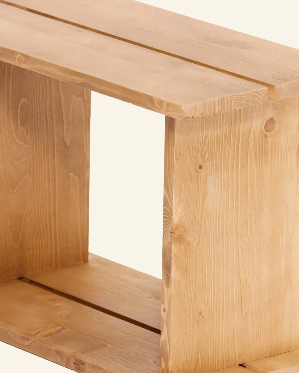 Illustration numéro 2 du produit Étagère modulaire design marron clair