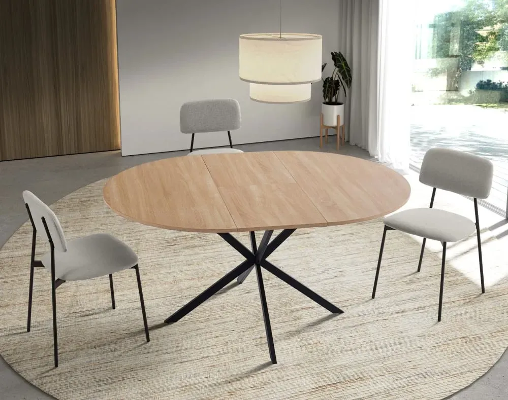 Illustration numéro 2 du produit Lot de 2 chaises en tissu et métal beige 80×46×50 cm