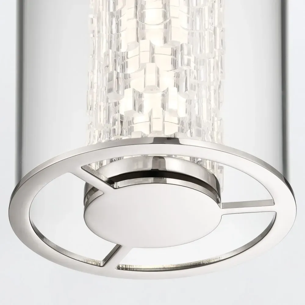 Illustration numéro 2 du produit Suspension	Aluminium, Acier, Verre transparent, Chrome Poli