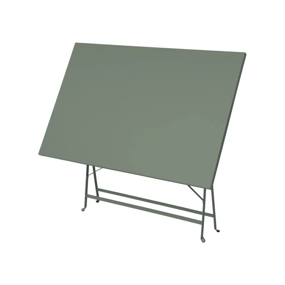 Illustration numéro 2 du produit Table de jardin pliable métal, kaki