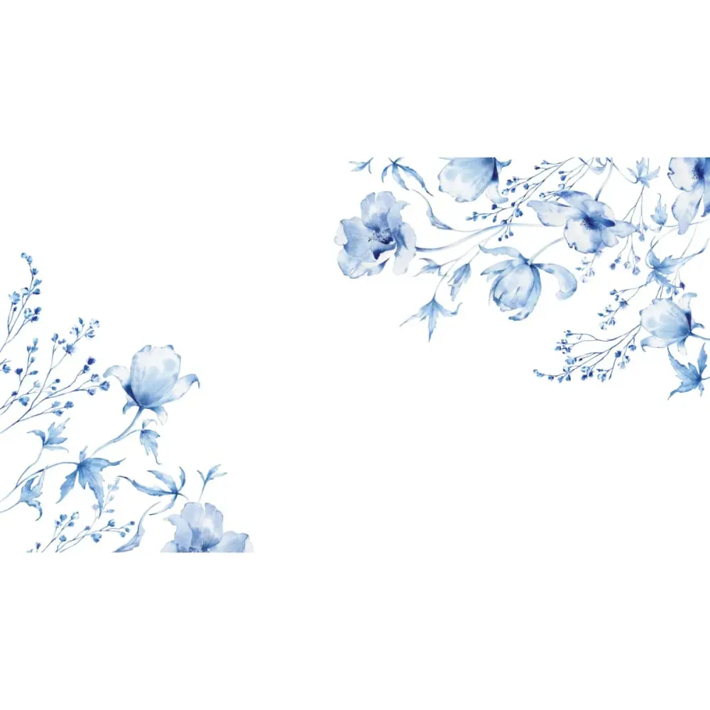 Illustration numéro 2 du produit Papier peint panoramique azulejos bleu 225x250cm