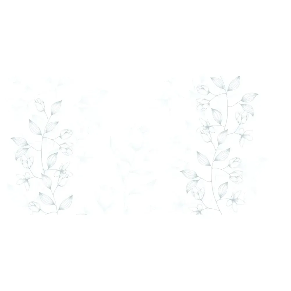 Illustration numéro 2 du produit Papier peint panoramique illustres pétales gris 450x250cm