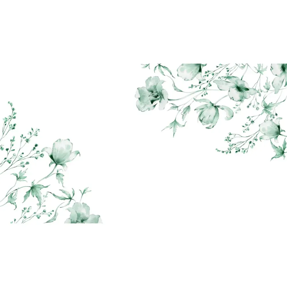 Illustration numéro 2 du produit Papier peint panoramique azulejos vert 225x250cm