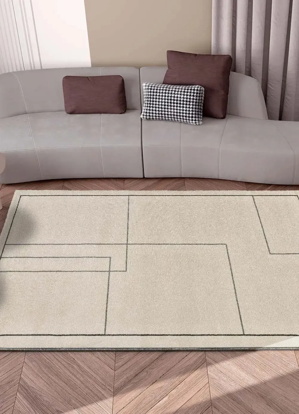 Illustration numéro 2 du produit Tapis abstrait multicolore 160x230 cm