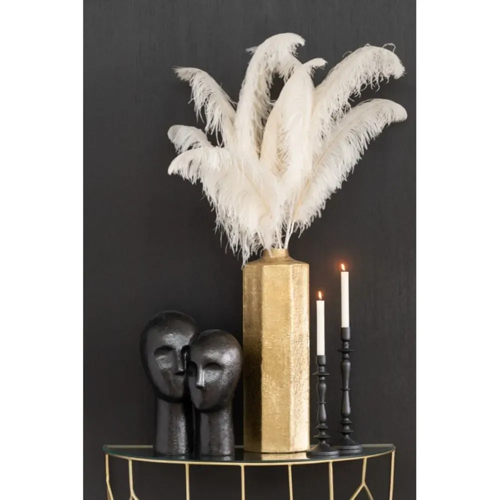 Illustration numéro 2 du produit Tête de couple en résine noir 31x21x42 cm