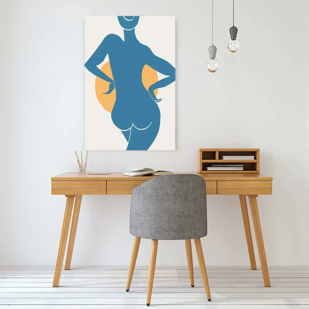 Illustration numéro 2 du produit Tableau bain de soleil imprimé sur toile 60x90 cm