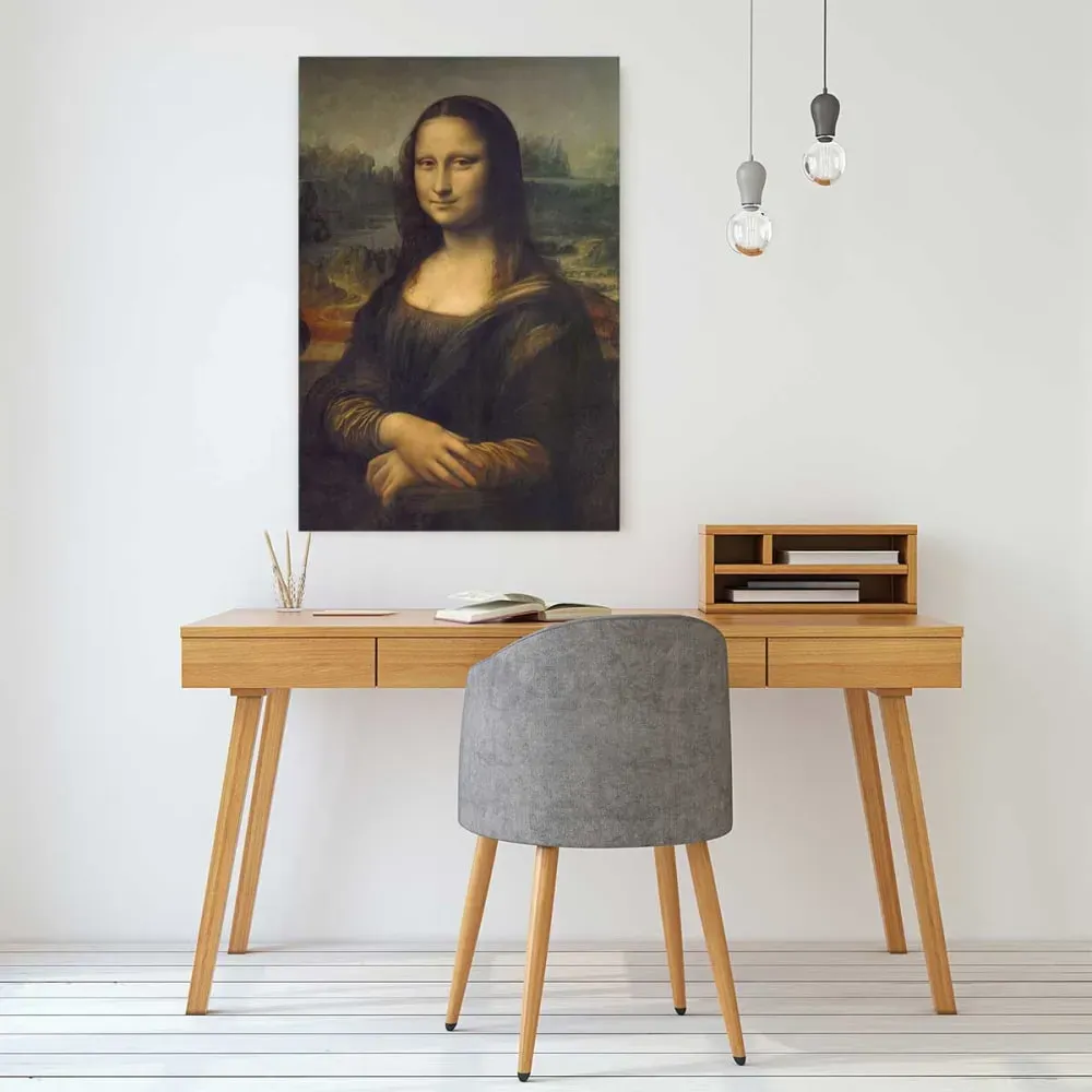 Illustration numéro 2 du produit Tableau la Joconde par Léonard de Vinci imprimé sur toile 40x60 cm