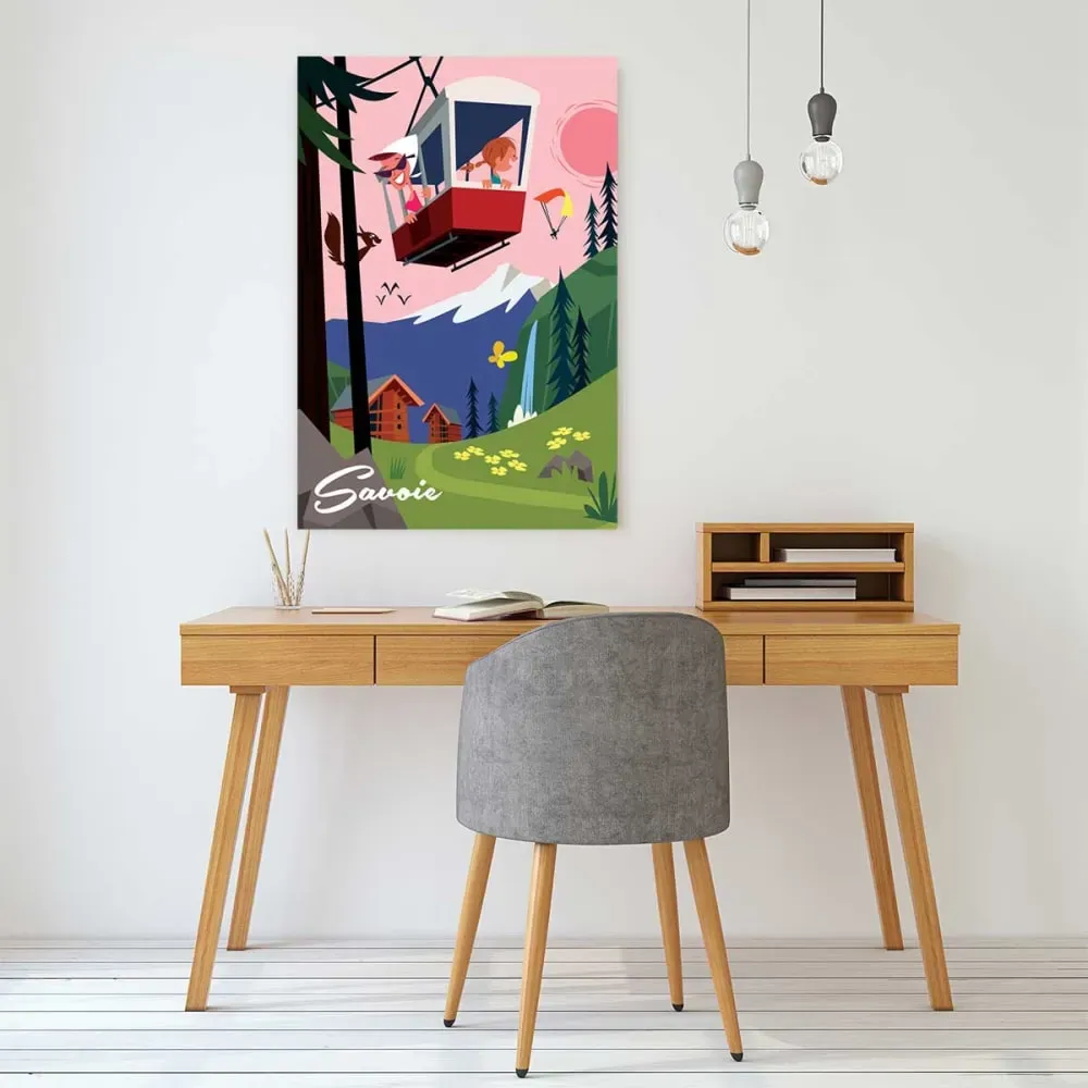 Illustration numéro 2 du produit Tableau rétro imprimé sur toile 40x60 cm