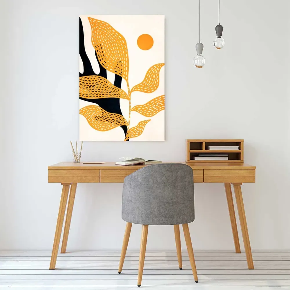 Illustration numéro 2 du produit Tableau le jardin de Van Gogh imprimé sur toile 60x90 cm