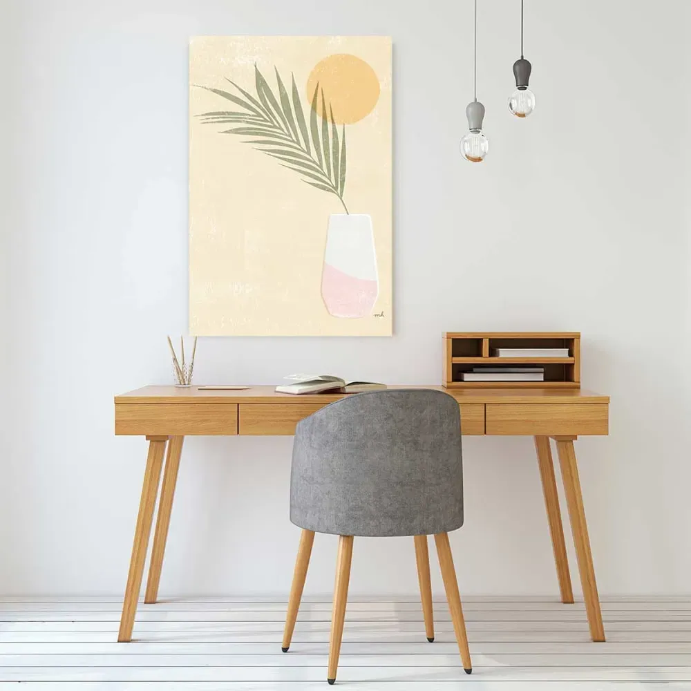 Illustration numéro 2 du produit Tableau cuisine un été jaune citron imprimé sur toile 60x90 cm