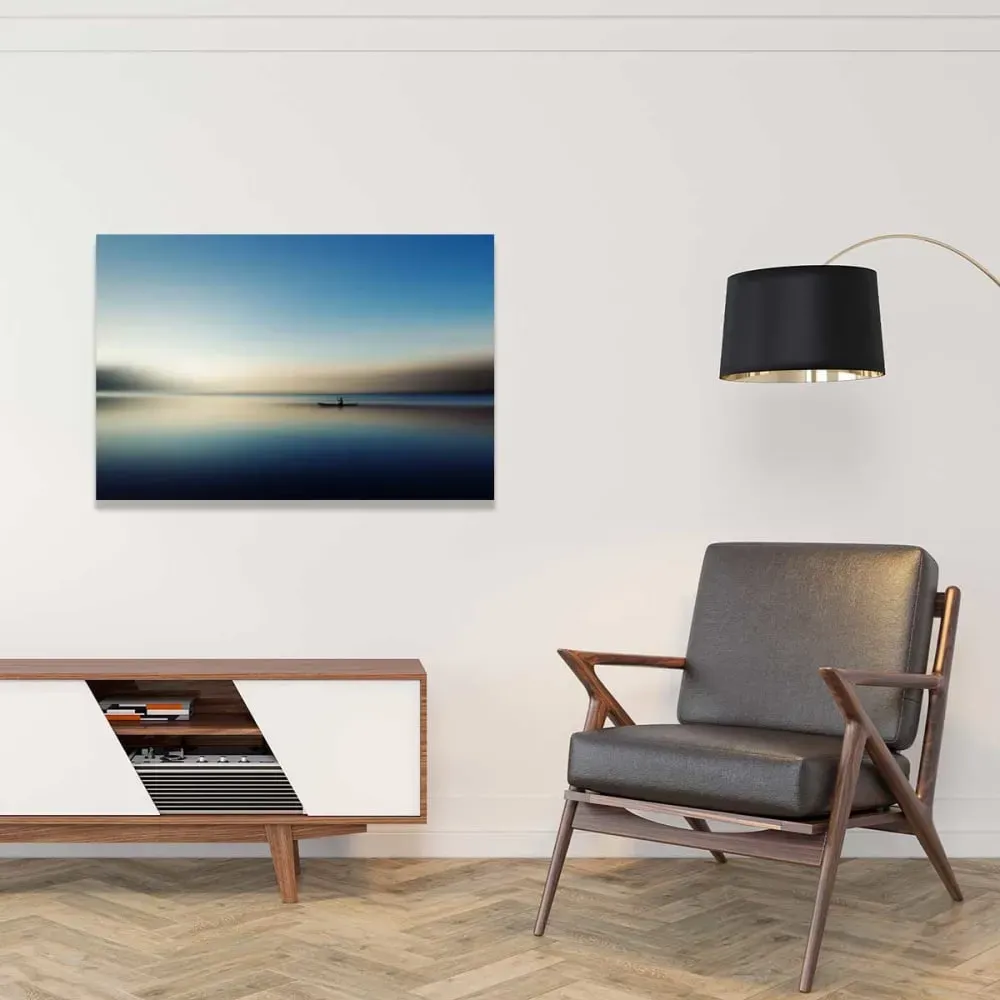 Illustration numéro 2 du produit Tableau bateau Glacis imprimé sur toile 90x60 cm