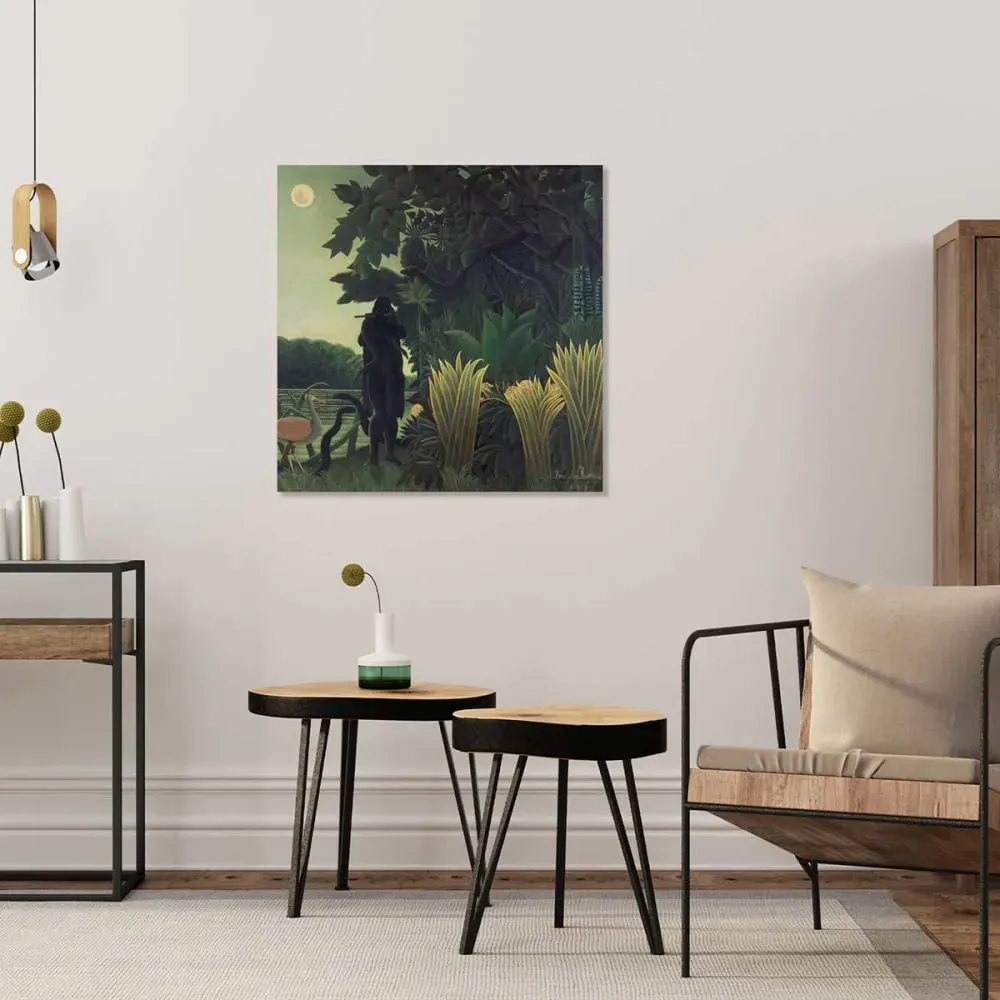 Illustration numéro 2 du produit Tableau le charmeur de serpent imprimé sur toile 50x50 cm