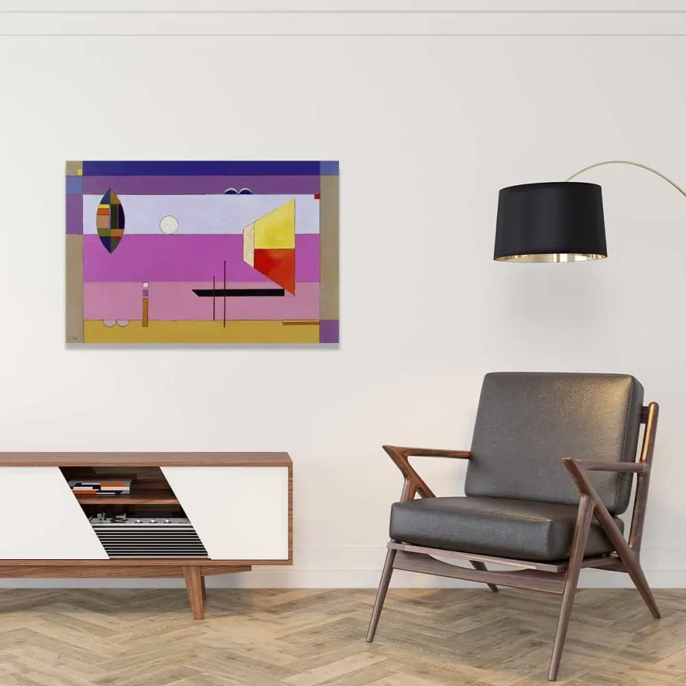 Illustration numéro 2 du produit Tableau Colds Stripes par Kandinsky imprimé sur toile 60x40 cm