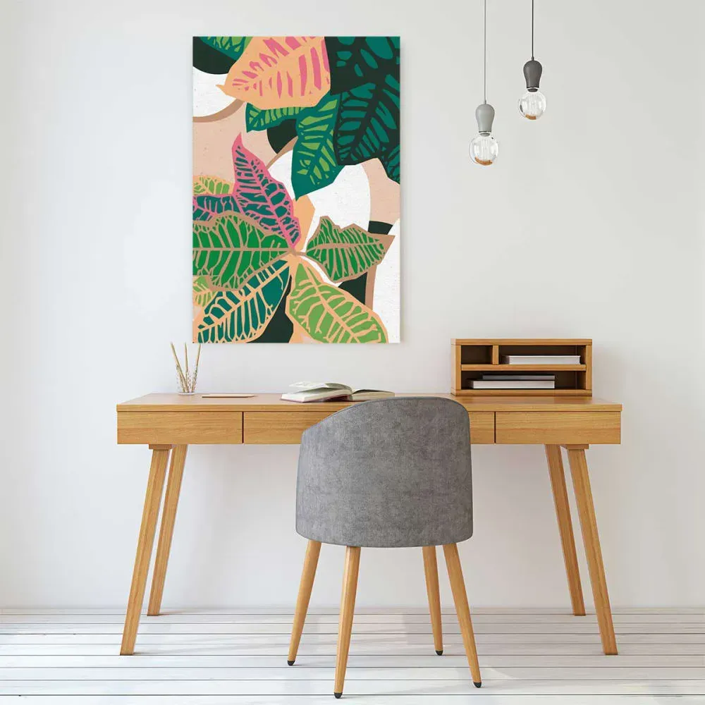 Illustration numéro 2 du produit Tableau plantes colorées pour le jardin imprimé sur toile 60x90 cm